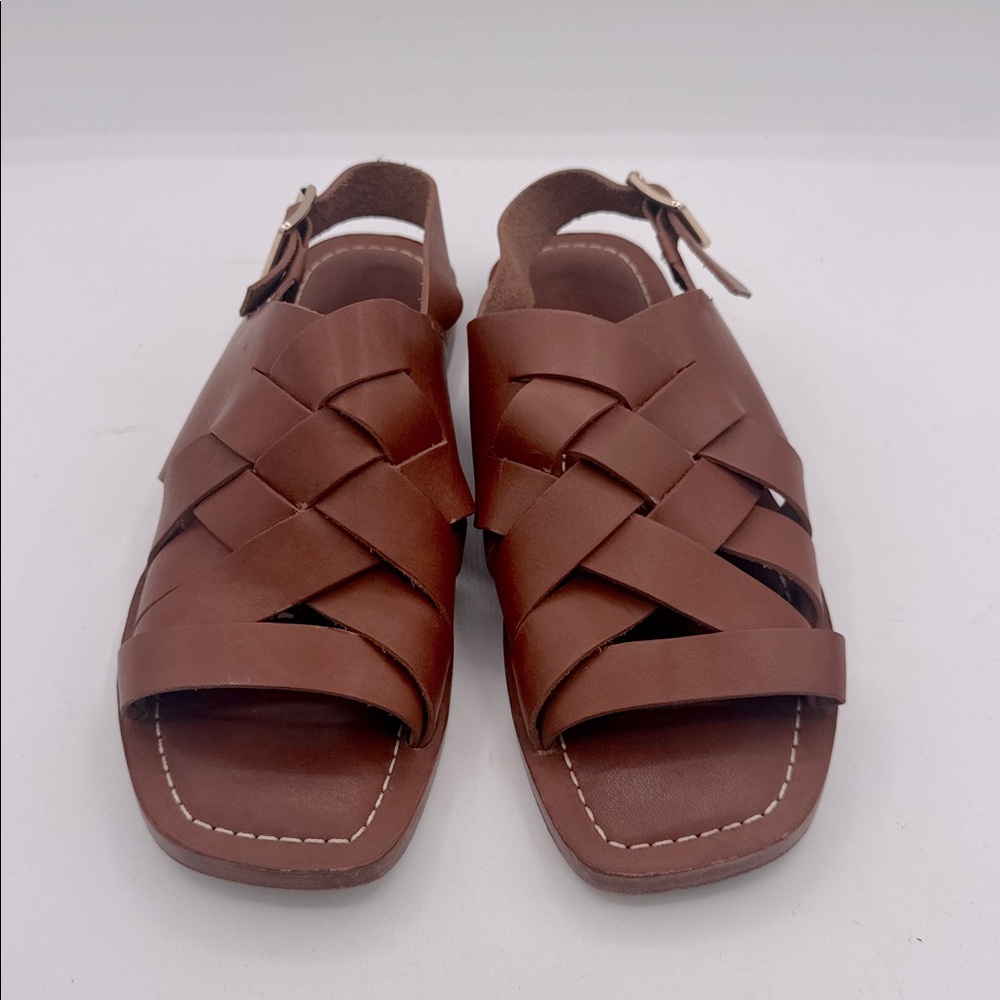 Loeffler Randall Grayson sandal color cognac, size 7.5